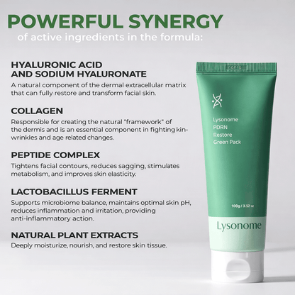 Lysonome PDRN Restore Green Pack (Peel of mask)